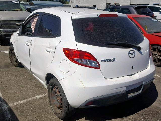 JM1DE1HZ2B0105962 - 2011 MAZDA MAZDA2 WHITE photo 3