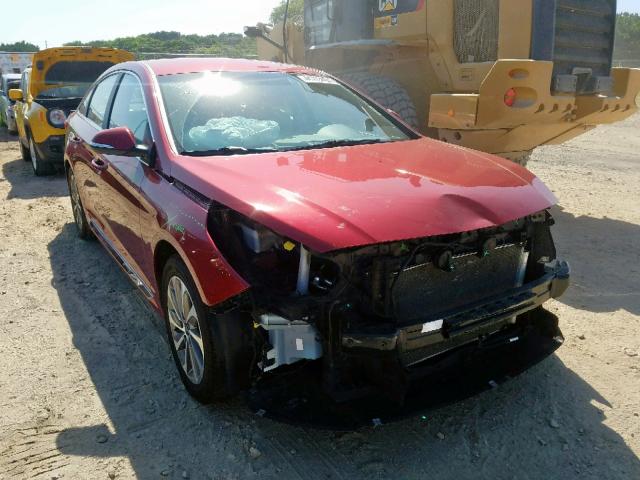 5NPE34AF8FH034965 - 2015 HYUNDAI SONATA SPO RED photo 1