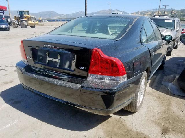 YV1RS592452462585 - 2005 VOLVO S60 2.5T BLACK photo 4