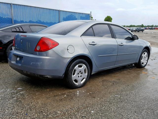 1G2ZF58B074231335 - 2007 PONTIAC G6 VALUE L BLUE photo 4