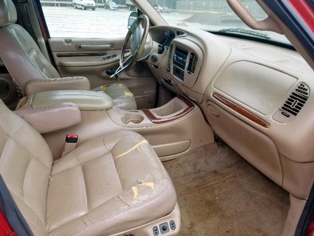 5LMFU28L8WLJ06219 - 1998 LINCOLN NAVIGATOR أحمر صورة 5