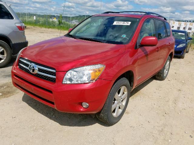 JTMBD31V686081877 - 2008 TOYOTA RAV4 LIMIT RED photo 2