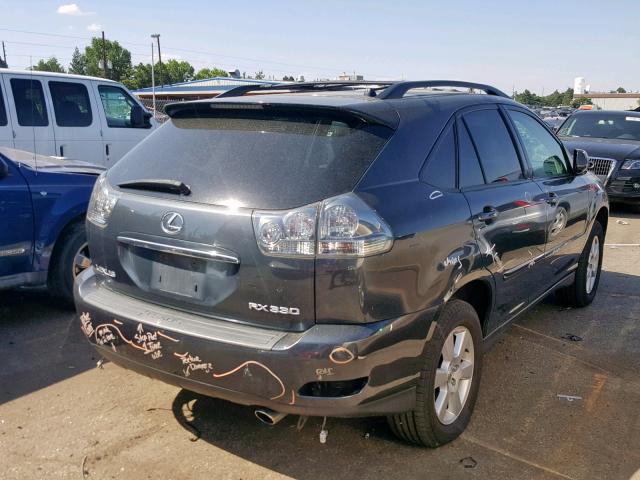 JTJHA31UX40052287 - 2004 LEXUS RX CHARCOAL photo 4