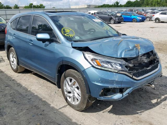 2HKRM3H55FH511342 - 2015 HONDA CR-V EX BLUE photo 1