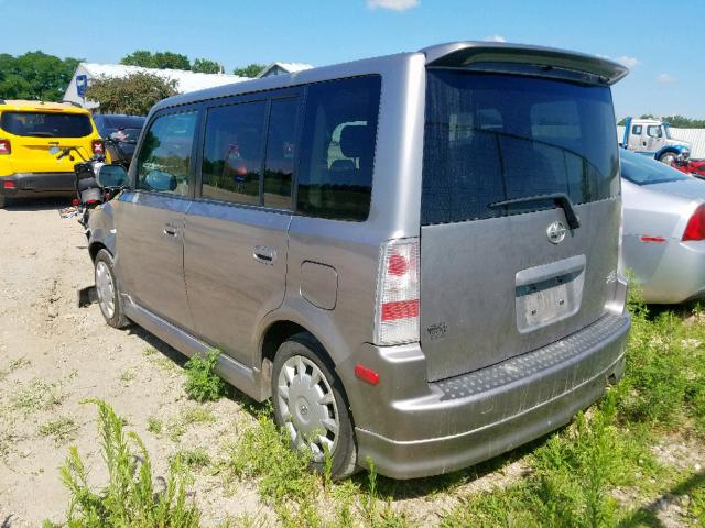 JTLKT324X64087932 - 2006 TOYOTA SCION XB 灰色 照片 3
