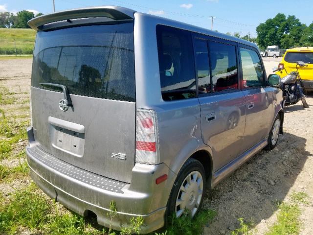 JTLKT324X64087932 - 2006 TOYOTA SCION XB 灰色 照片 4