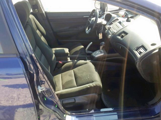 2HGFA16639H508448 - 2009 HONDA CIVIC LX-S Կապույտ լուսանկար 5