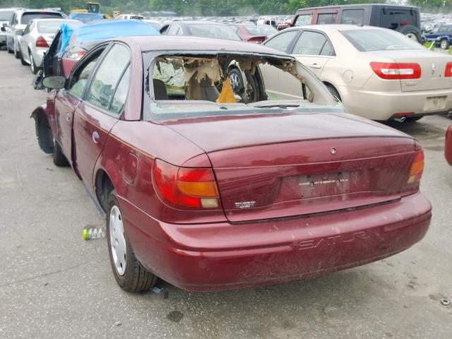 1G8ZH52852Z112818 - 2002 SATURN SL1 BURGUNDY photo 3