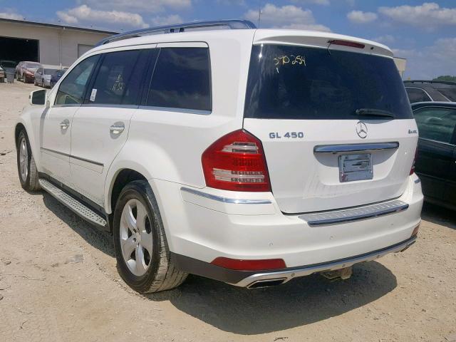 4JGBF7BE6BA674719 - 2011 MERCEDES-BENZ GL 450 4MA WHITE photo 3