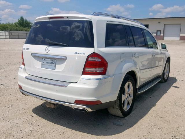 4JGBF7BE6BA674719 - 2011 MERCEDES-BENZ GL 450 4MA WHITE photo 4