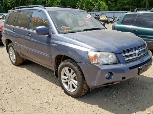 JTEEW21A770042484 - 2007 TOYOTA HIGHLANDER BLUE photo 1