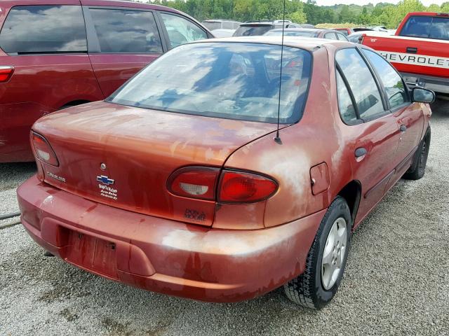 1G1JC524017345362 - 2001 CHEVROLET CAVALIER B ORANGE photo 4