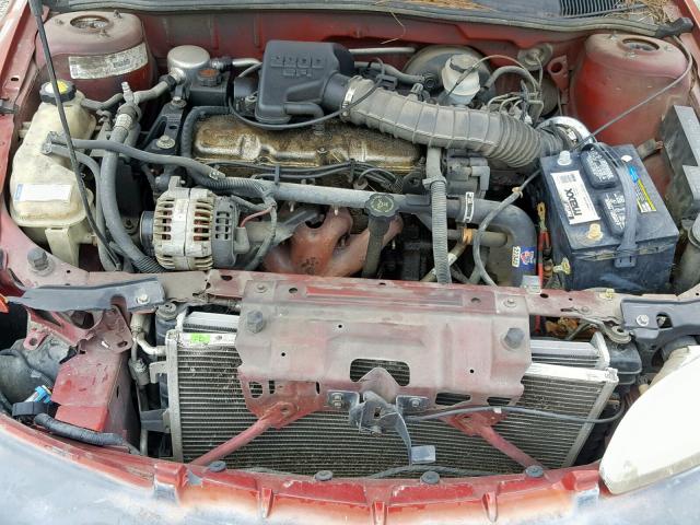 1G1JC524017345362 - 2001 CHEVROLET CAVALIER B ORANGE photo 7