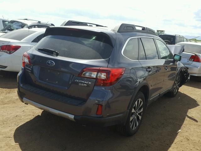 4S4BSENC7F3234674 - 2015 SUBARU OUTBACK 3. GRAY photo 4