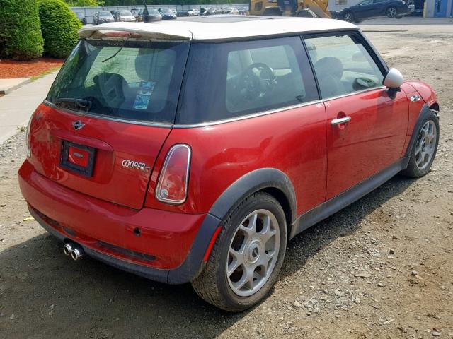 WMWRE33536TL17714 - 2006 MINI COOPER S RED photo 4