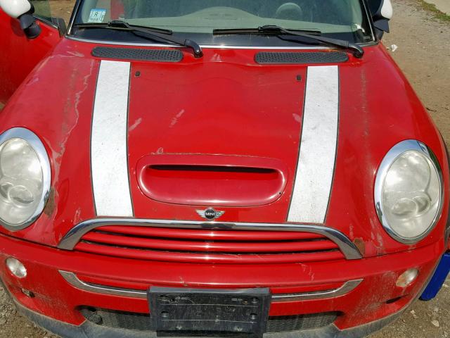 WMWRE33536TL17714 - 2006 MINI COOPER S RED photo 7