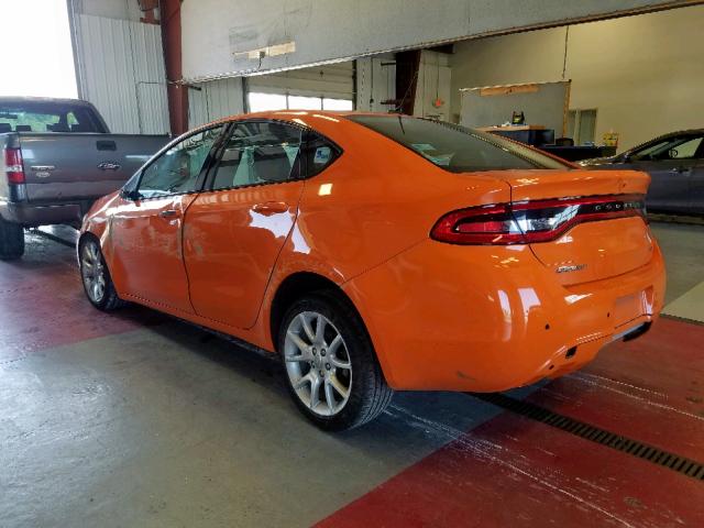 1C3CDFBA3DD340238 - 2013 DODGE DART SXT ORANGE photo 3