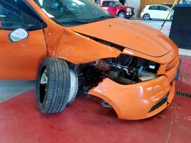 1C3CDFBA3DD340238 - 2013 DODGE DART SXT ORANGE photo 9