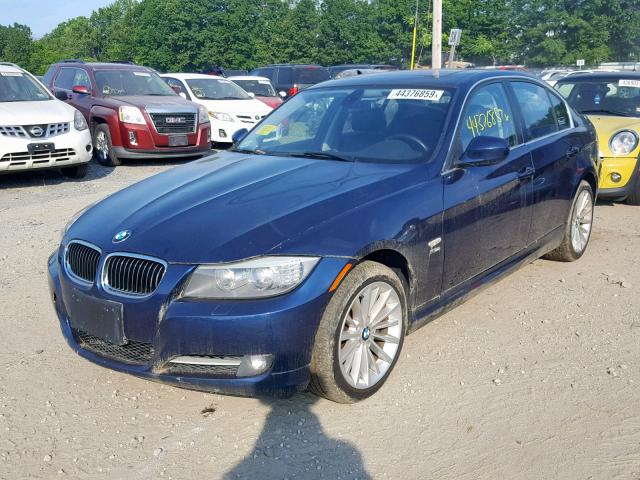 WBAPL5C59BA919564 - 2011 BMW 335 XI BLUE photo 2