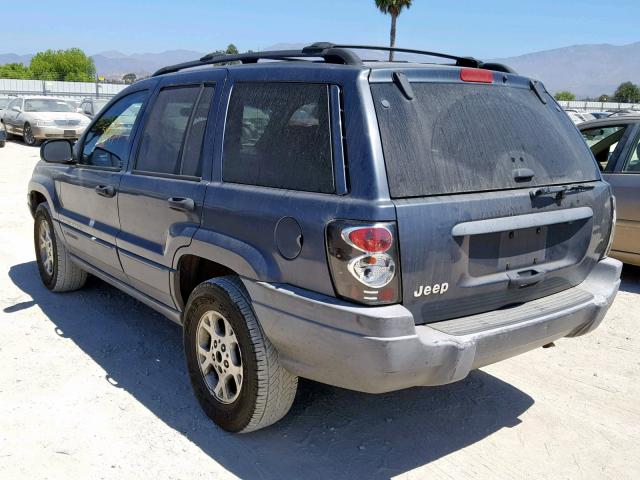 1J4GX48S81C661289 - 2001 JEEP GRAND CHER BLUE photo 3