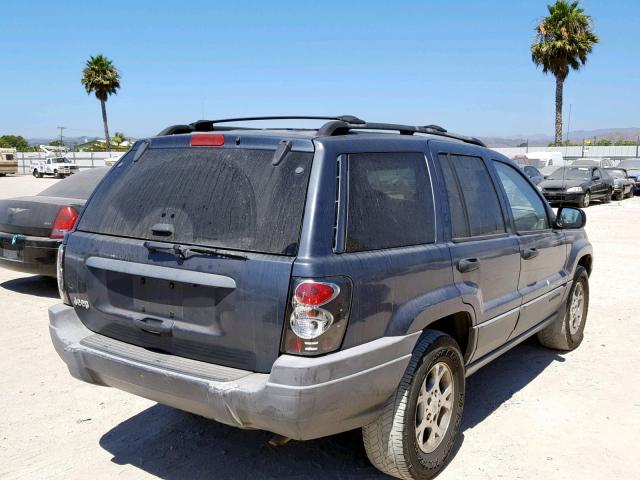 1J4GX48S81C661289 - 2001 JEEP GRAND CHER BLUE photo 4