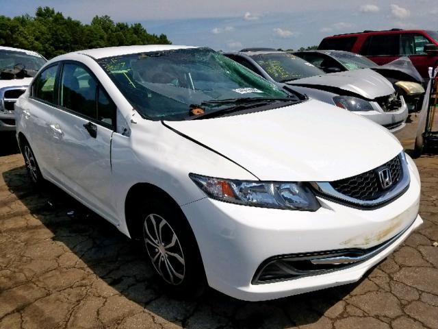 19XFB2F58FE081574 - 2015 HONDA CIVIC LX WHITE photo 1