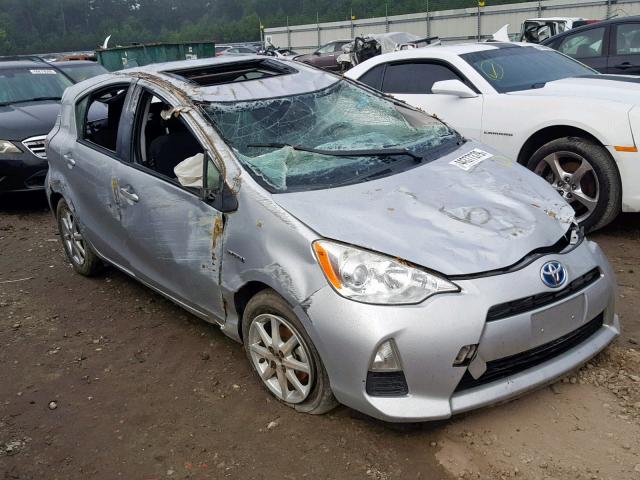 JTDKDTB37C1003689 - 2012 TOYOTA PRIUS C SILVER photo 1