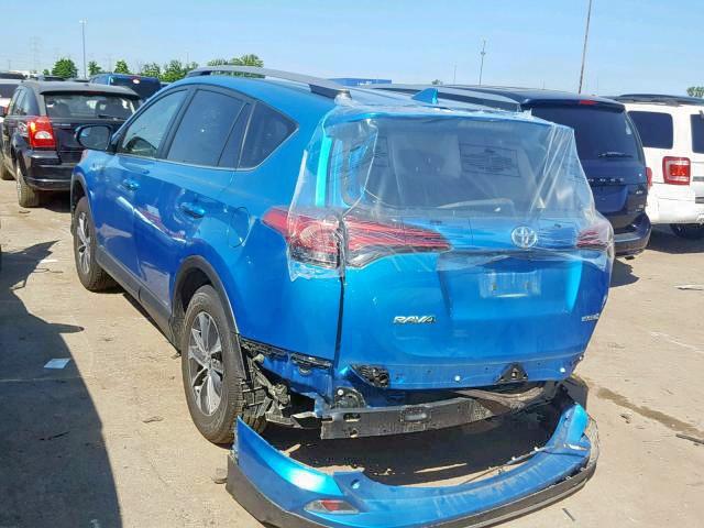 JTMRJREV9HD135124 - 2017 TOYOTA RAV4 HV LE BLUE photo 3