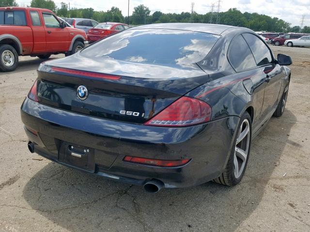 WBAEA5C52ACV93297 - 2010 BMW 650 I BLACK photo 4