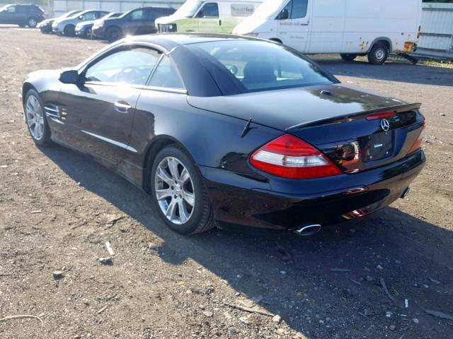 WDBSK71F47F131484 - 2007 MERCEDES-BENZ SL 550 BLACK photo 3