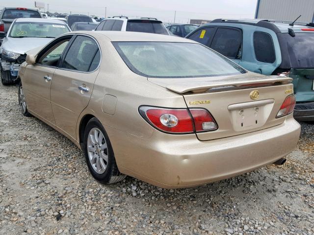 JTHBF30G220075564 - 2002 LEXUS ES 300 GOLD photo 3