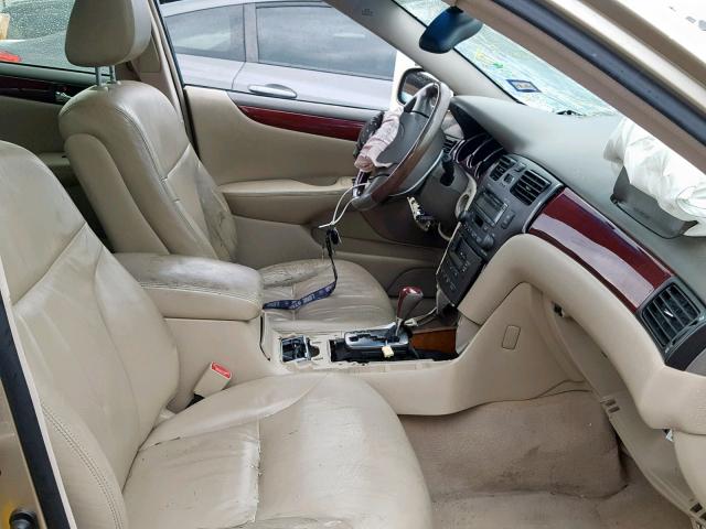 JTHBF30G220075564 - 2002 LEXUS ES 300 GOLD photo 5