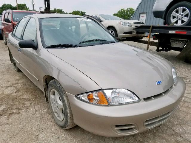 1G1JC524027355729 - 2002 CHEVROLET CAVALIER B TAN photo 1