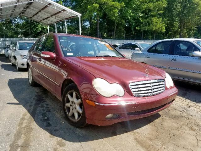 WDBRF61J13F383818 - 2003 MERCEDES-BENZ C 240 MAROON photo 1