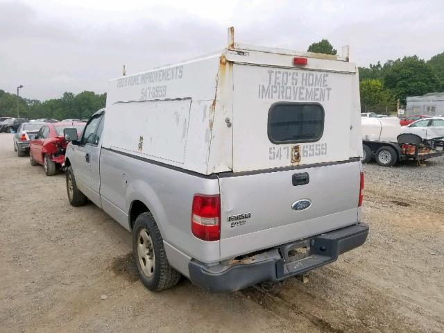 1FTRF12246KD99504 - 2006 FORD F150 GRAY photo 3