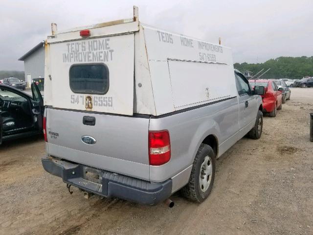 1FTRF12246KD99504 - 2006 FORD F150 GRAY photo 4