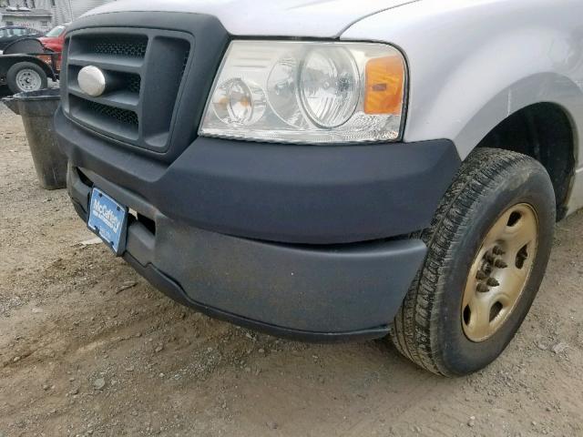 1FTRF12246KD99504 - 2006 FORD F150 GRAY photo 9