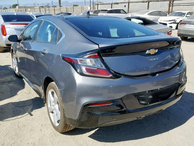 1G1RC6S58KU113743 - 2019 CHEVROLET VOLT LT GRAY photo 3