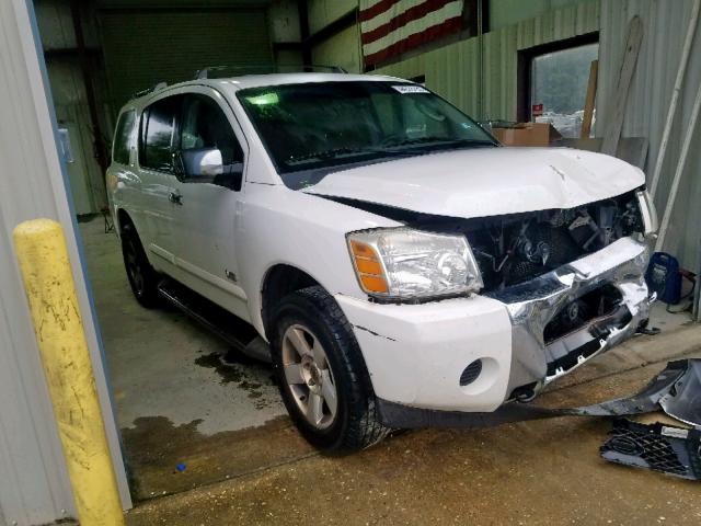 5N1AA08B56N717251 - 2006 NISSAN ARMADA SE WHITE photo 1