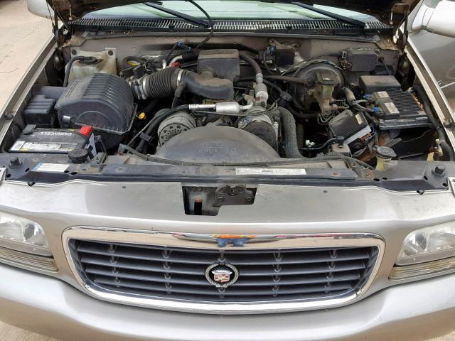 1GYEK13R3YR156860 - 2000 CADILLAC ESCALADE SILVER photo 7