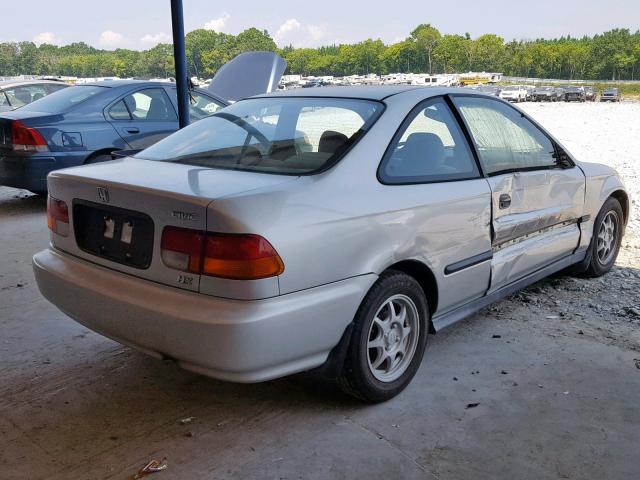 1HGEJ7222VL056278 - 1997 HONDA CIVIC HX SILVER photo 4