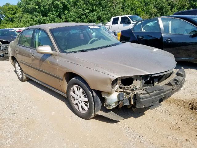 2G1WF52E249345582 - 2004 CHEVROLET IMPALA GOLD photo 1