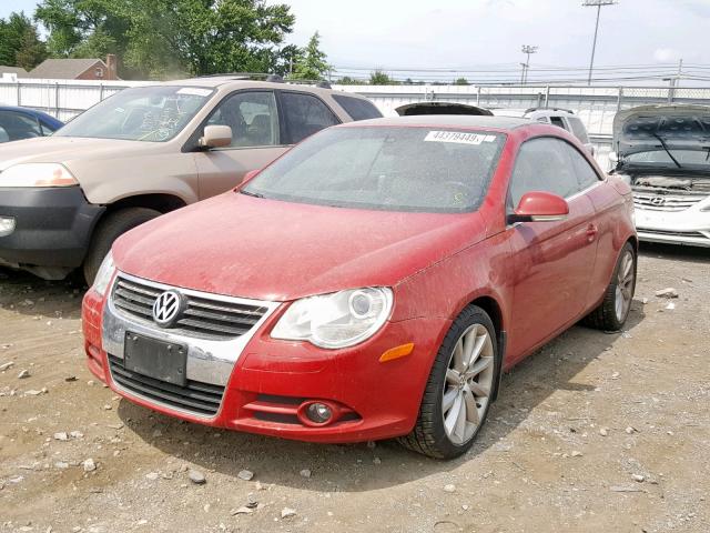 WVWCA71F97V038734 - 2007 VOLKSWAGEN EOS 2.0T S RED photo 2