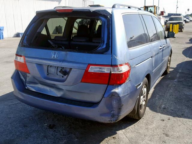 5FNRL386X7B091346 - 2007 HONDA ODYSSEY EX GRAY photo 4