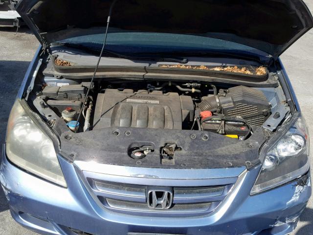 5FNRL386X7B091346 - 2007 HONDA ODYSSEY EX GRAY photo 7