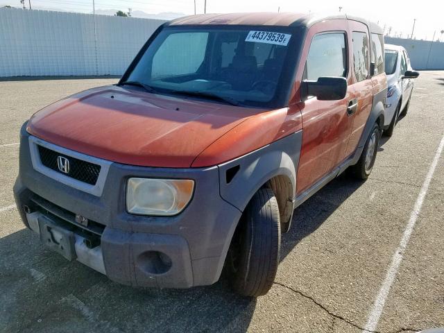 5J6YH18533L020502 - 2003 HONDA ELEMENT EX ORANGE photo 2