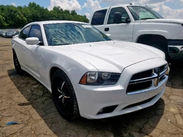 2C3CDXHG8EH267342 - 2014 DODGE CHARGER SX WHITE photo 1