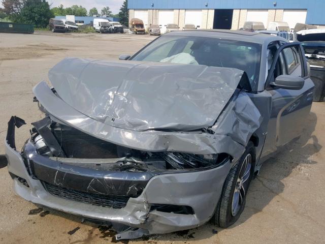 2C3CDXJG7JH316664 - 2018 DODGE CHARGER GT GRAY photo 2