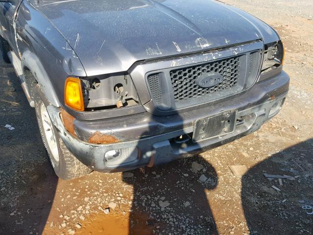 1FTZR15E45PA74849 - 2005 FORD RANGER SUP GRAY photo 9