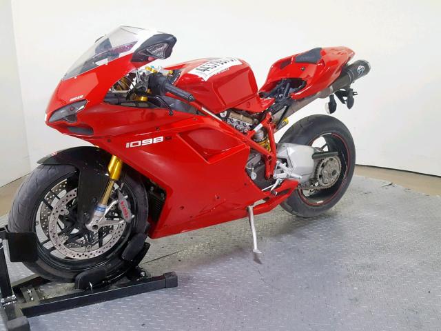 ZDM1XBEW18B014499 - 2008 DUCATI 1098 BASE RED photo 4